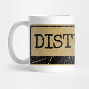 Aliska text black retro - Disturbed Mug